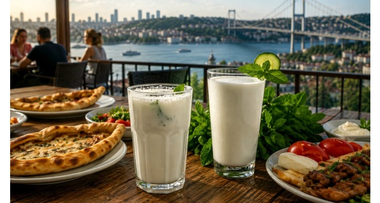 ayran-turkish yogurt drink
