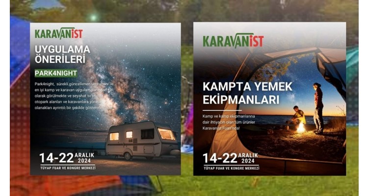 KARAVANIST İstanbul -Έκθεση τροχόσπιτων  και εξοπλισμού τους-Εξοπλισμού Υπαίθρου και Κάμπινγκ